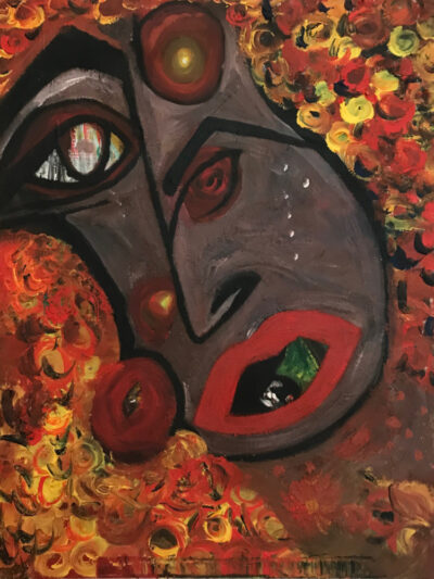 African Man Strange Eyes